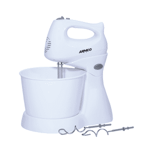 Armco Hand Mixer with Rotating PP Bowl, 200W, 5 Speed with Turbo.