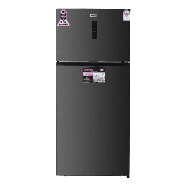 ARF-NF722INV(DS) - 528L, 2 doors reversible, LED Interior Lamp, External Control Panel, Multi Air Flow, Tempered Glass Shelves, Fresh Drawer, Crystal Vegetable Crisper with intelligent Humidity Controller, Super Energy Efficient, Dark Silver.