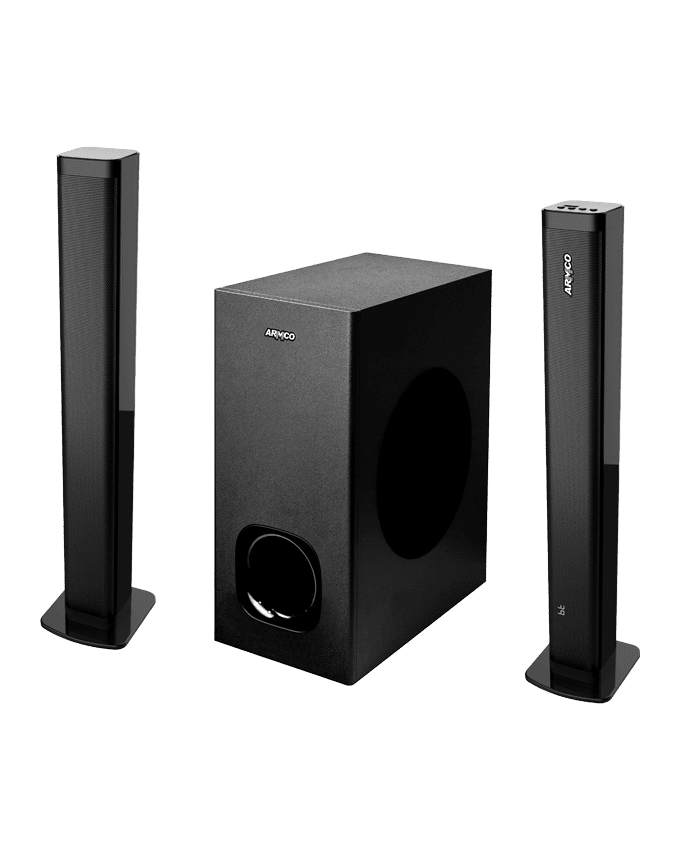 AHT-SB6100CD - WIRED & DETACHABLE SOUNDBAR with 6.5" Sub Woofer, 100W (r.m.s), 5000W PMPO.