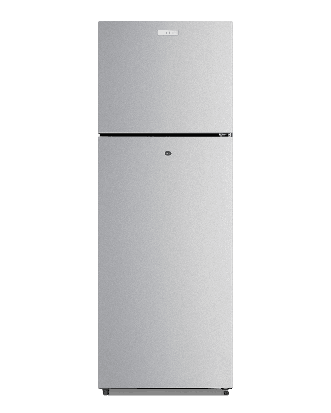 ARF-NF298K(SL) 285L Double Door Refrigerator – 3 Glass Shelves, Twist Ice Maker, LED Light, 3-Star EPRA, Silver.