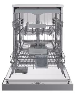 ADW-6615INV(SS) 15 Place Setting Dishwasher — Inverter Motor, 9 Programs, 3 Racks, Auto Door & Dual Wash (Inox Finish)