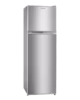 ARF-NF238K(SL) 186L Refrigerator 2-Door with LED Lighting, Lock & Key, Strengthened Glass Shelves & Crystal Crisper – Silver