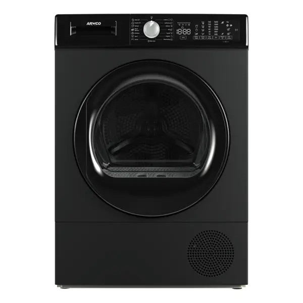 AWM-HPD1220(SL)-ST1 12kg Heat Pump Tumble Dryer — T3 Touch Control Panel, White LED Display & Dark Grey Finish