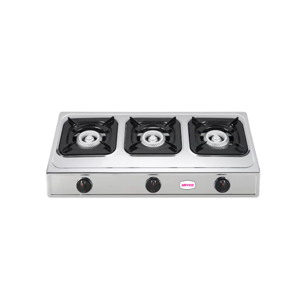 GC-8210P3 Tabletop, 2 Burner, Compact, Stainless Steel, Auto ignition, 90 x 120 Honey Comb Burner Free 2m. pipe