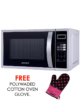 Microwave Oven + Grill , 20L, Digital Touch Control, 1000w Grill Power, 99.99 Min Timer, Speedy Defrost, Multi Stage Cooking, Auto Cooking Menu, Child Safety Lock, Cooking End Signal, Mirror Glass, Silver