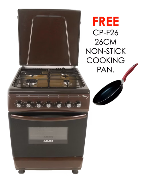 gc-f6631fx(tdf) - 3gas+1electric (180mm large plate), 60x60 oven+grill, one touch auto ignition, thermostat, lamp, metal lid, rotisserie, mechanical timer, double glass oven door, grid, 1 tray, adjustable feet, terre de france.