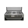 4Gas+2 Electric (1x145 + 1x180) RAPID, 60X90 Full Function Turbo Convection Oven, Thermostat control, 1 Rapid Plate, 1 Triple Wok Burner, Eu Standard Flame Failure Device, Rottiserrie,1 Grid, 2 Tray, 1 Round Tray, Glass Lid with profile, Mechanical Timer, SS304 Non Magnetic STAINLESS STEEL TOP, SILVER, Sabaf Italian Burners