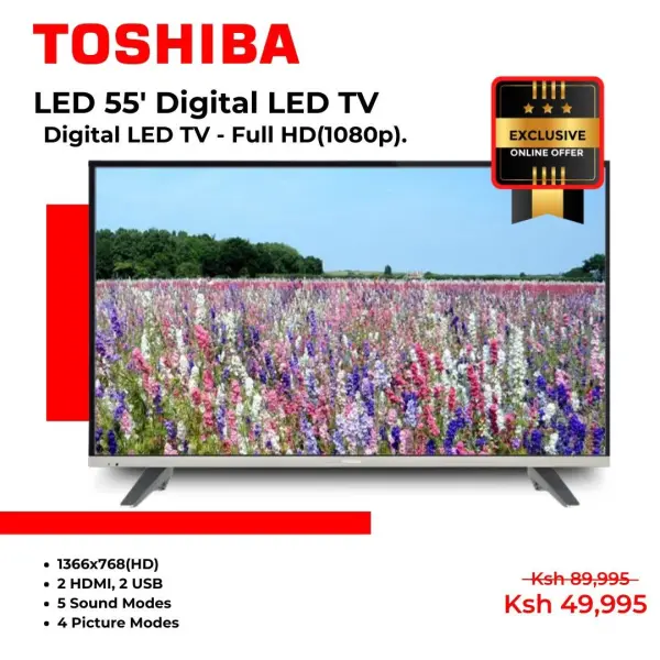 55L3660 - 55 inch Digital LED TV, Full HD-1080p, 3 HDMI, 2.0 USB, DVB-T/C/T2/S/S2, PVR Function. - Image 2