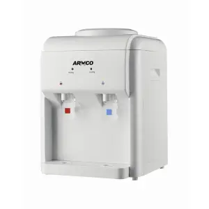 AD-14THN-LN1(W) Table Top Water Dispenser, Hot & Normal, Dry Burning prevention, Automatic Temp. Control, Superior Quiet Design, Energy Saving with Low power consumption, White.