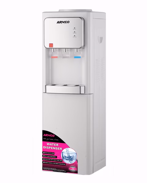 AD-16FHE-LN1(W) - 3 Tap Water Dispenser - Hot, Normal & Elec. Cooling.