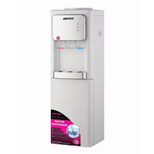 AD-17FHNCR-LN1(S) - Water Dispenser, Hot, Normal & Cold with Refrigerator, Silver.