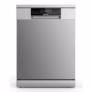 ADW-6614GZ(SS) - 60CM Fully Automatic Dish Washing Machine, Front Loading , 14 place settings, Electronic Touch screen Control with LED , Cutlery basket, child lock, dual zone wash, A++ Energy rating, 6 programmes, Dry+ for faster drying.