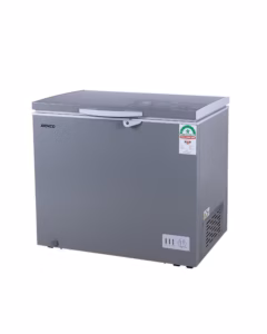 AF-C16(K) 140L Chest Freezer - Silver Aluminium, Lock & Key, Super Silent Compressor, CFC Free, EPRA Compliant