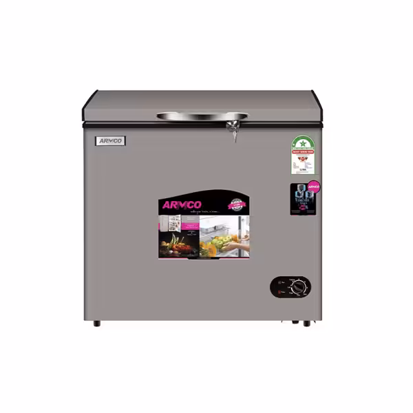 AF-C19(K) - Dual Function; Fridge & Freezer, 179L Net(200L Gross), Cool Pack, Step-In Design, Silver Aluminium Interior, Lock & Key, Silent Tropical Compressor, EPRA Compliant