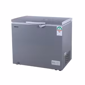 AF-C33(K) Chest Freezer - 282L Net (302L Gross), Cool Pack, Step-in Type, Inner Glass door for double Insulation, Super Silent Tropicalised Compressor, Compressor Fan, CFC Free, External Condenser, EPRA Compliant.