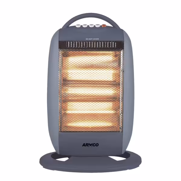 AFH-H4BAR - Halogen Heater, 4 power settings, 400W/800W/1200W/1600W, Safety Tip over switch, Portable and Movable, Instant Warming, 90° Oscillation function, Long Life Halogen Tubes, Faster Heating efficiency than Quartz.