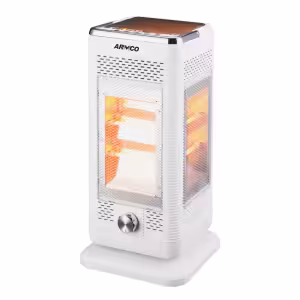 afh-q10bar - quartz heater, with 5 face 360 degree heating, 5 power settings, 2000w, safety tip over switch, portable and movable, instant warming. high efficiency and energy saving, 3 hours timer, with handle and castors.
