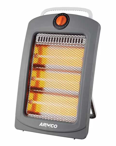 AFH-Q3BAR - Quartz Heater, 3 power settings, 1000W, Safety Tip over switch, Portable and Movable, Foldable for easy Storage, Instant Warming. Economic and safe.