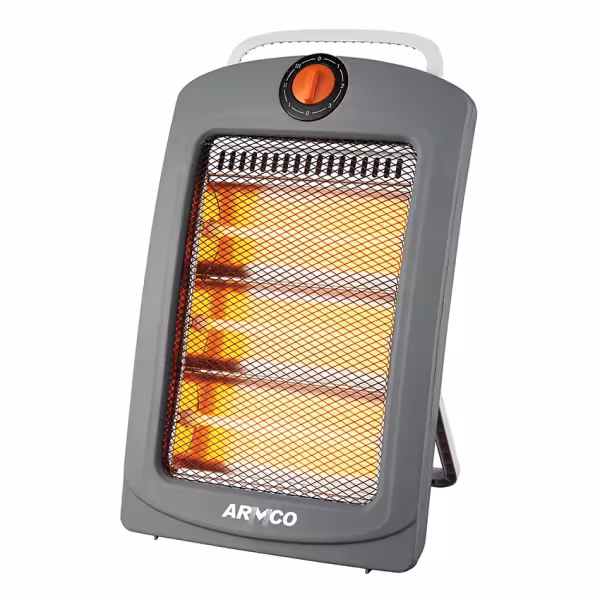 AFH-Q3BAR - Quartz Heater, 3 power settings, 1000W, Safety Tip over switch, Portable and Movable, Foldable for easy Storage, Instant Warming. Economic and safe.