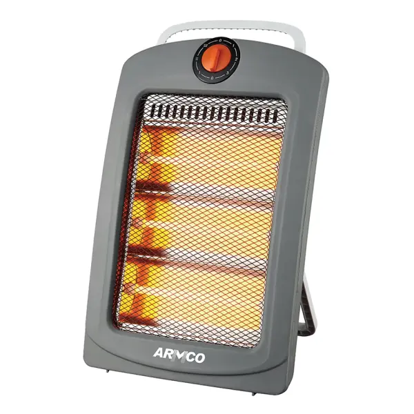 AFH-Q3BAR - Quartz Heater, 3 power settings, 1000W, Safety Tip over switch, Portable and Movable, Foldable for easy Storage, Instant Warming. Economic and safe.
