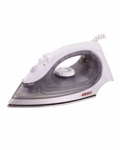 AIR-11SSB - Mid Size Steam iron with Spray, Burst, Variable Temp. Control, Self Clean 1400W - Grey, Non Stick Sole plate.
