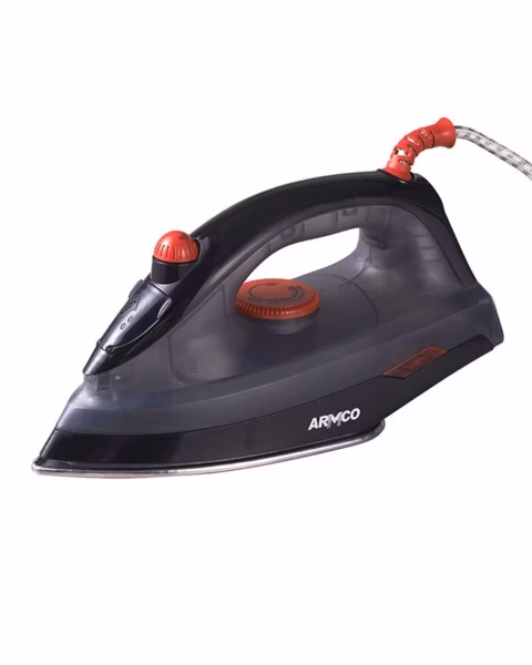 AIR-7BD - Mid Size Dry/Steam iron, Variable Temp. Control, Self Clean 1600W - Black, Stainless Steel Sole plate.