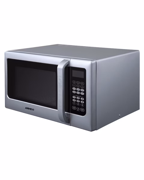 am-dg2543(as) - microwave oven + grill, 25l, digital touch control, 800w, 1000w grill power, 99.99 min timer, speedy defrost, multi stage cooking, auto cooking menu, child safety lock, cooking end signal, glass window, silver/steel.
