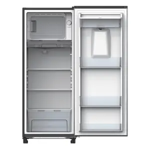 ARF-246WD(DS) 183L, 9.0Cu.ft 1-Door Refrigerator - 2.5L Water Dispenser, 23L Ice Box, Veg Crisper, Fresh Room, Defrost Tray, Dark Silver.