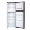 arf-d178g(ds) - refrigerator, 118l, 2door, cool pack, interior lamp, 2 strengthened wire shelves, crystal vegetable crisper, toughened freezer shelves, egg tray, lock and key, external handle, external condenser, dark silver.