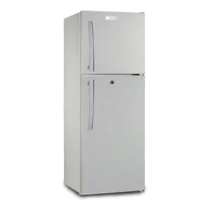 ARF-D198(SL) 138L fridge, 2 doors, COOL PACK, Interior Lamp, 2 Strengthened Wire Shelves, Crystal Vegetable Crisper, Egg Tray, Lock and Key, Silver.