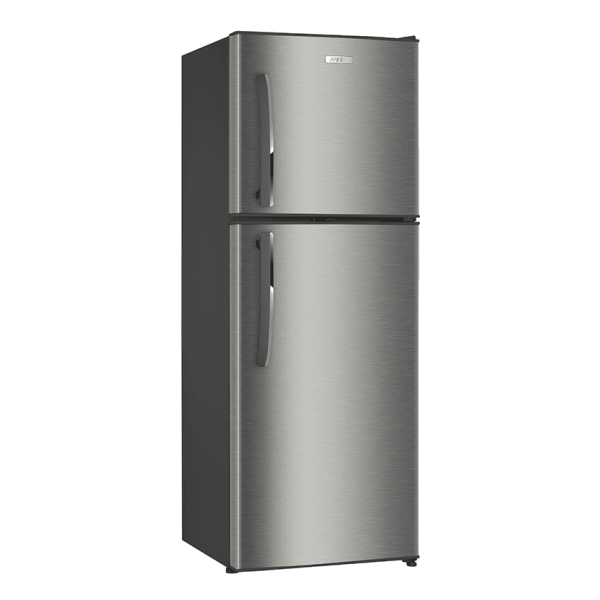 ARF-D198(SS) 138L Refrigerator, 2door, COOL PACK, Interior Lamp, 2 Strengthened Wire Shelves, Crystal Vegetable Crisper, Egg Tray, Lock and Key, INOX.