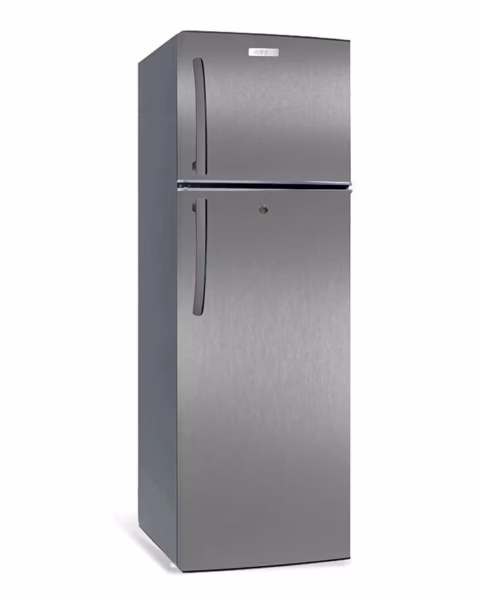 ARF-D268(DS) - Refrigerator 168L, 2door, COOLPACK, External Handle, Interior Lamp, 2 Strengthened Wire Shelves, Crystal Vegetable Crisper, Egg Tray, Lock and Key, Dark Silver.