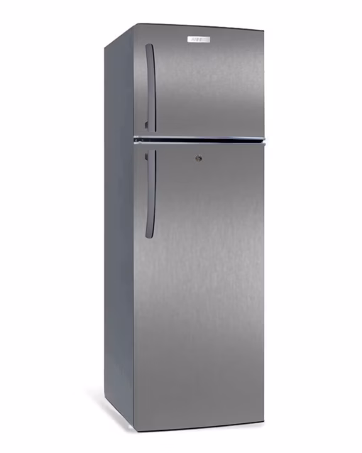 ARF-D268(DS) - Refrigerator 168L, 2door, COOLPACK, External Handle, Interior Lamp, 2 Strengthened Wire Shelves, Crystal Vegetable Crisper, Egg Tray, Lock and Key, Dark Silver.