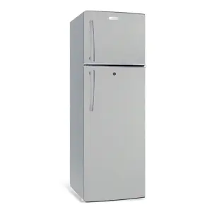 ARF-D268(SL) 168L Refrigerator, 2 doors, COOLPACK, External Handle, Interior Lamp, 2 Strengthened Wire Shelves, Crystal Vegetable Crisper, Egg Tray, Lock and Key, Silver.