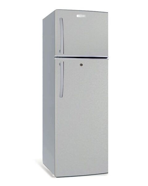 ARF-D268(SL) 168L Refrigerator, 2 doors, COOLPACK, External Handle, Interior Lamp, 2 Strengthened Wire Shelves, Crystal Vegetable Crisper, Egg Tray, Lock and Key, Silver.