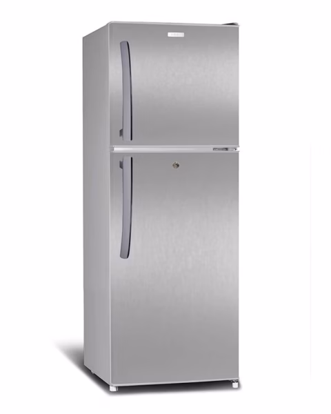 ARF-NF238(SL) - Refrigerator, 200L, 2 door,LED Interior Lamp, 2 Strengthened Wire Shelves, Fresh Zone, Crystal Vegetable Crisper, Egg Tray, Lock and Key, Silver.