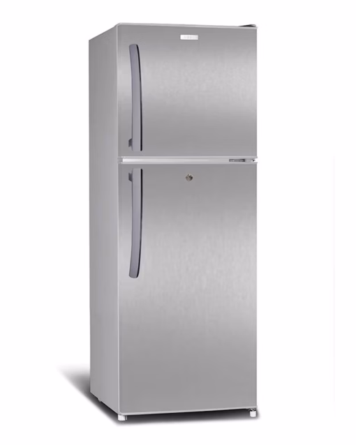 ARF-NF238(SL) - Refrigerator, 200L, 2 door,LED Interior Lamp, 2 Strengthened Wire Shelves, Fresh Zone, Crystal Vegetable Crisper, Egg Tray, Lock and Key, Silver.