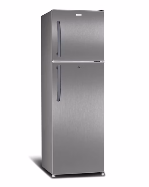 ARF-NF298(DS) - Refrigerator, 251L, 2 door, LED Interior Lamp, 3 Strengthened Wire Shelves, Crystal Vegetable Crisper, Egg Tray, Lock and Key, Dark Silver.
