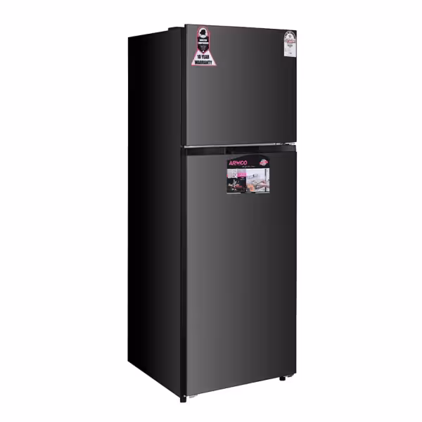 ARF-NF422INV(DS) - 334L FROST FREE Refrigerator - 10 YEAR INVERTER COMPRESSOR WARRANTY, 2 reversible doors, LED Interior Lamp, External Control Panel, Multi Air Flow, Tempered Glass Shelves, Fresh Drawer, Crystal Vegetable Crisper with intelligent Humidity Controller, Super Energy Efficient, Dark Silver. - Image 6