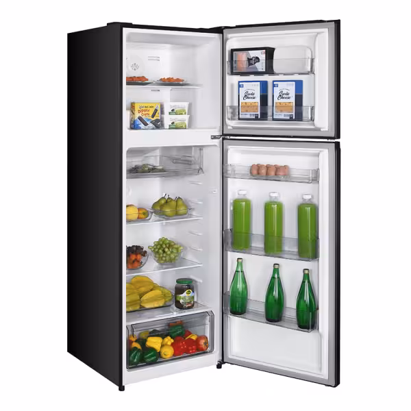 ARF-NF422INV(DS) - 334L FROST FREE Refrigerator - 10 YEAR INVERTER COMPRESSOR WARRANTY, 2 reversible doors, LED Interior Lamp, External Control Panel, Multi Air Flow, Tempered Glass Shelves, Fresh Drawer, Crystal Vegetable Crisper with intelligent Humidity Controller, Super Energy Efficient, Dark Silver. - Image 4