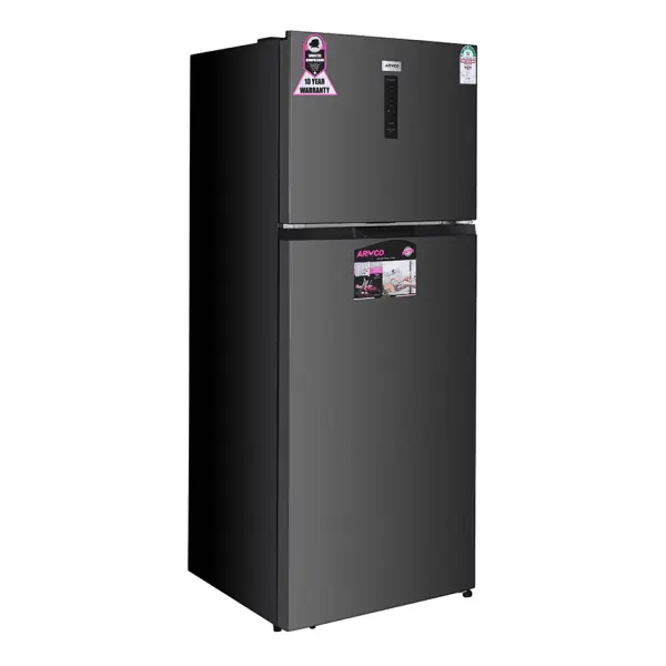 ARF-NF542INV(DS) - 415L FROST FREE Refrigerator - 10 YEAR INVERTER COMPRESSOR WARRANTY, 2 reversible doors, LED Interior Lamp, External Control Panel, Multi Air Flow, Tempered Glass Shelves, Fresh Drawer, Crystal Vegetable Crisper with intelligent Humidity Controller, Super Energy Efficient, Dark Silver - Image 6