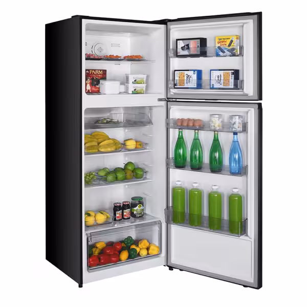 ARF-NF542INV(DS) - 415L FROST FREE Refrigerator - 10 YEAR INVERTER COMPRESSOR WARRANTY, 2 reversible doors, LED Interior Lamp, External Control Panel, Multi Air Flow, Tempered Glass Shelves, Fresh Drawer, Crystal Vegetable Crisper with intelligent Humidity Controller, Super Energy Efficient, Dark Silver - Image 5