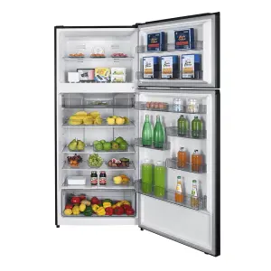 Alternative view of ARF-NF722INV(DS) - 528L, 2 doors reversible, LED Interior Lamp, External Control Panel, Multi Air Flow, Tempered Glass Shelves, Fresh Drawer, Crystal Vegetable Crisper with intelligent Humidity Controller, Super Energy Efficient, Dark Silver.