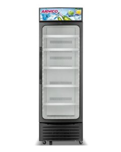 ASC-250CH - Showcase Cooler, Glass door, No Frost Refrigerator, (10.5Cu.ft.g) 250L, Single door Double Layer Vacuum Glass, with lock and key.