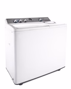 AWM-TT1105P - 10.5 Kg Twin Tub Washing Machine with Pump, Air Dry Function, Double layer Anti- Shock Plastic Body, Internal Anti Detergent and Anti-Rust plastic Drum, Simultaneous Wash and Spin Function with Twin Motors, High Speed Spin 1350rpm.