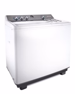 AWM-TT1305P - 13 Kg Twin Tub Washing Machine with Pump, Air Dry Function, Double layer Anti- Shock Plastic Body, Internal Anti Detergent and Anti-Rust plastic Drum, Simultanious Wash and Spin Function with Twin Motors, High Speed Spin 1350rpm.