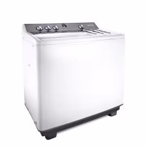AWM-TT1305P - 13 Kg Twin Tub Washing Machine with Pump, Air Dry Function, Double layer Anti- Shock Plastic Body, Internal Anti Detergent and Anti-Rust plastic Drum, Simultanious Wash and Spin Function with Twin Motors, High Speed Spin 1350rpm.
