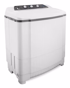 AWM-TT905P - 9 Kg Twin Tub Washing Machine with Pump, Anti-Shock Plastic Body, Internal Anti Detergent and Anti-Rust plastic Drum, Simultaneous Wash and Spin Function with Twin Motors, High Speed Spin 1350rpm.