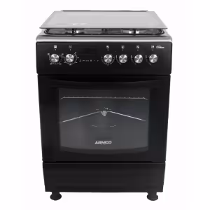 GC-F6631HX2(BK) - 3 Multi-gas Burners (1WOK) + 1Electric (180mm-2000W RAPID Plate), 60X60 Oven+Grill, One Touch Auto ignition, Rotisserie, Mechanical Timer, Cool Door with removable inner glass Oven, Adjustable Feet, Stainless Steel Cooktop.