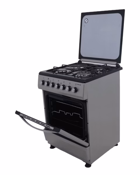 GC-F6631HX3(SL) - 3 Multi-gas Burners (1WOK) + 1Electric (180mm-2000W RAPID Plate), 60X60 Oven+Grill, Flame Failure Device, One Touch Auto ignition, Rotisserie, Cool Door with removable inner glass Oven, 304SS High Quality Stainless Steel Body. - Image 3
